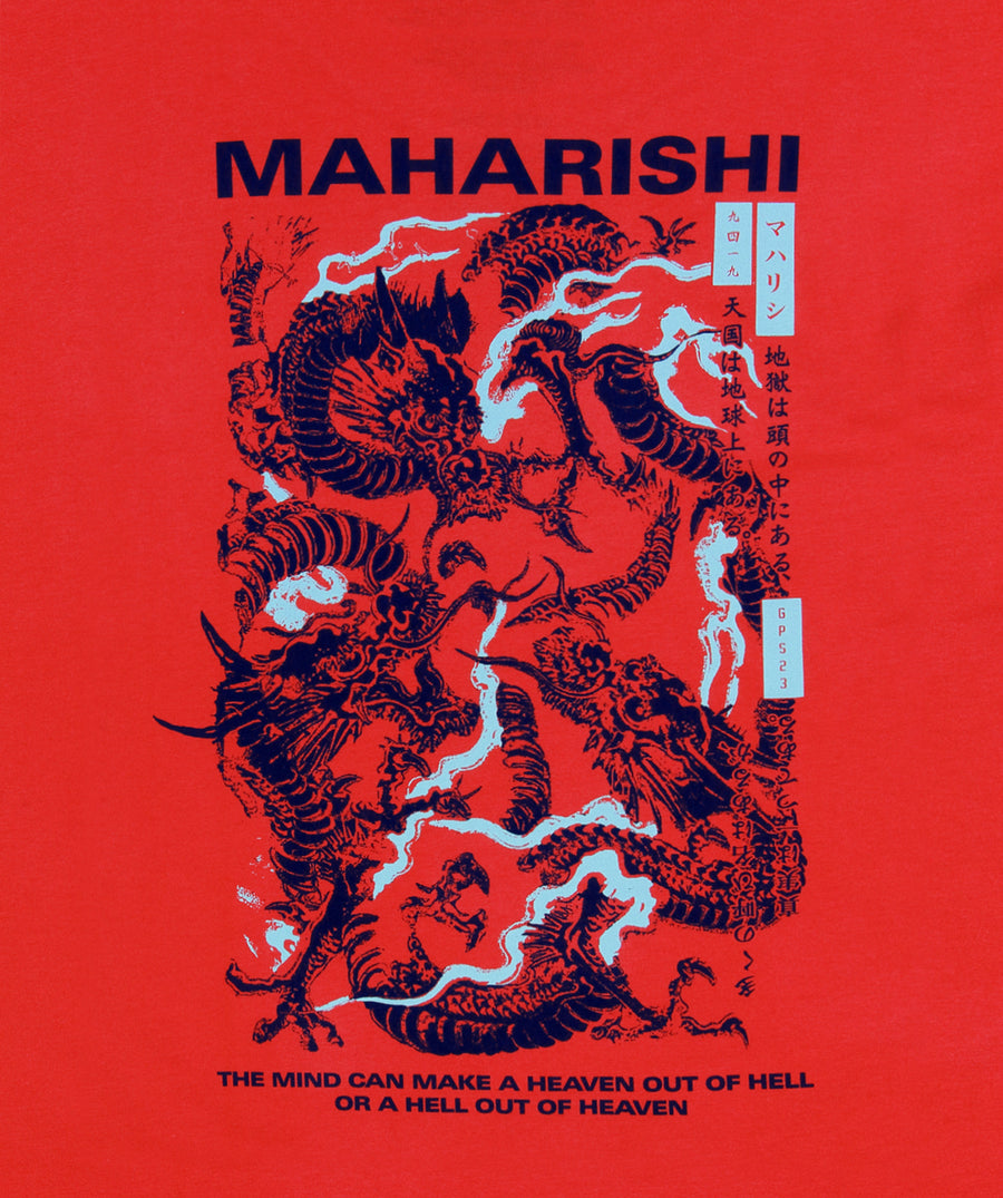 MAHARISHI Three Dragons Longsleeve Printed Tee 302MH9104