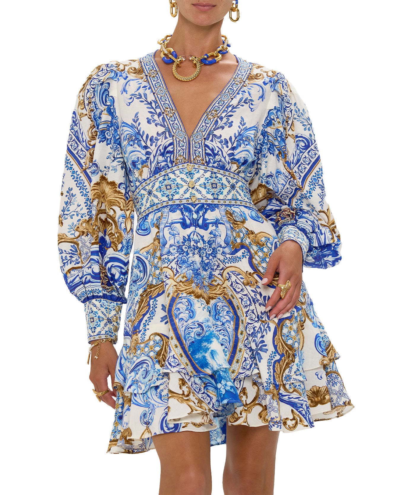 camilla dress blue Glamfox main image 1