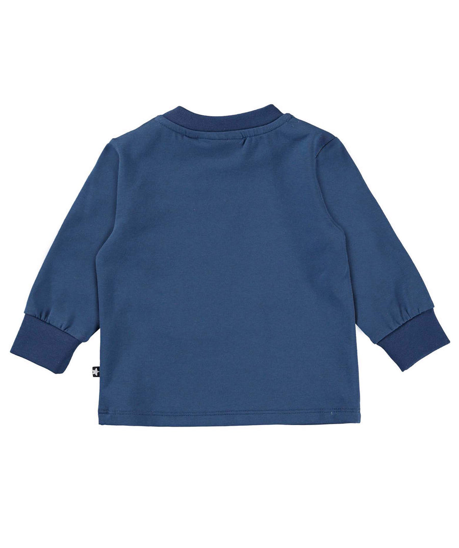 Molo Dark Blue Tiger Cubs Eloy Long Sleeve T-Shirt 3S22A406