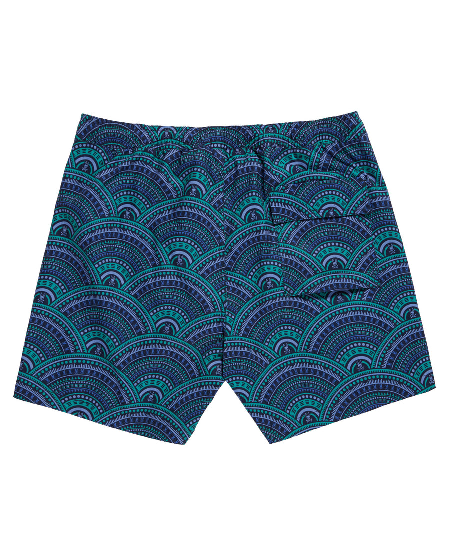 PSYCHO BUNNY San Diego Printed Swim Shorts B6W821A2PO