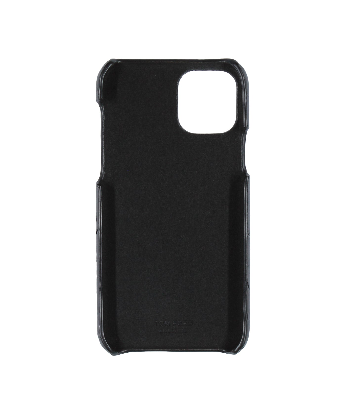 TOM FORD ブラックレザー iPhone11 proケース TOM FORD ブラックレザー iPhone11 proケース TOM FORD Logo