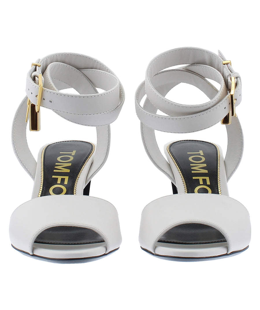 TOM FORD Padlock Charm Leather Sandals W2609T-LCL002