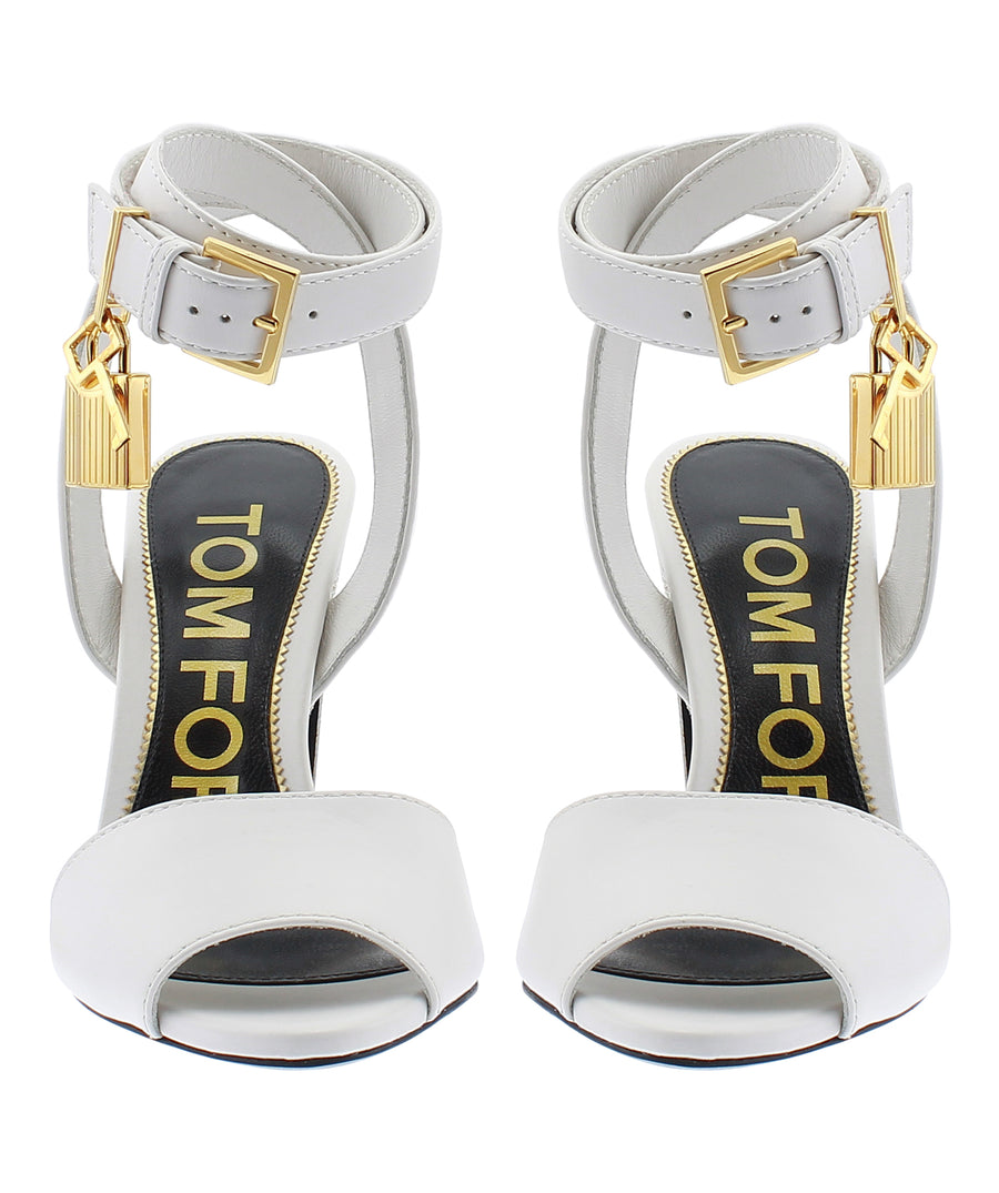 TOM FORD Padlock Charm Leather Sandals W2610T-LCL002