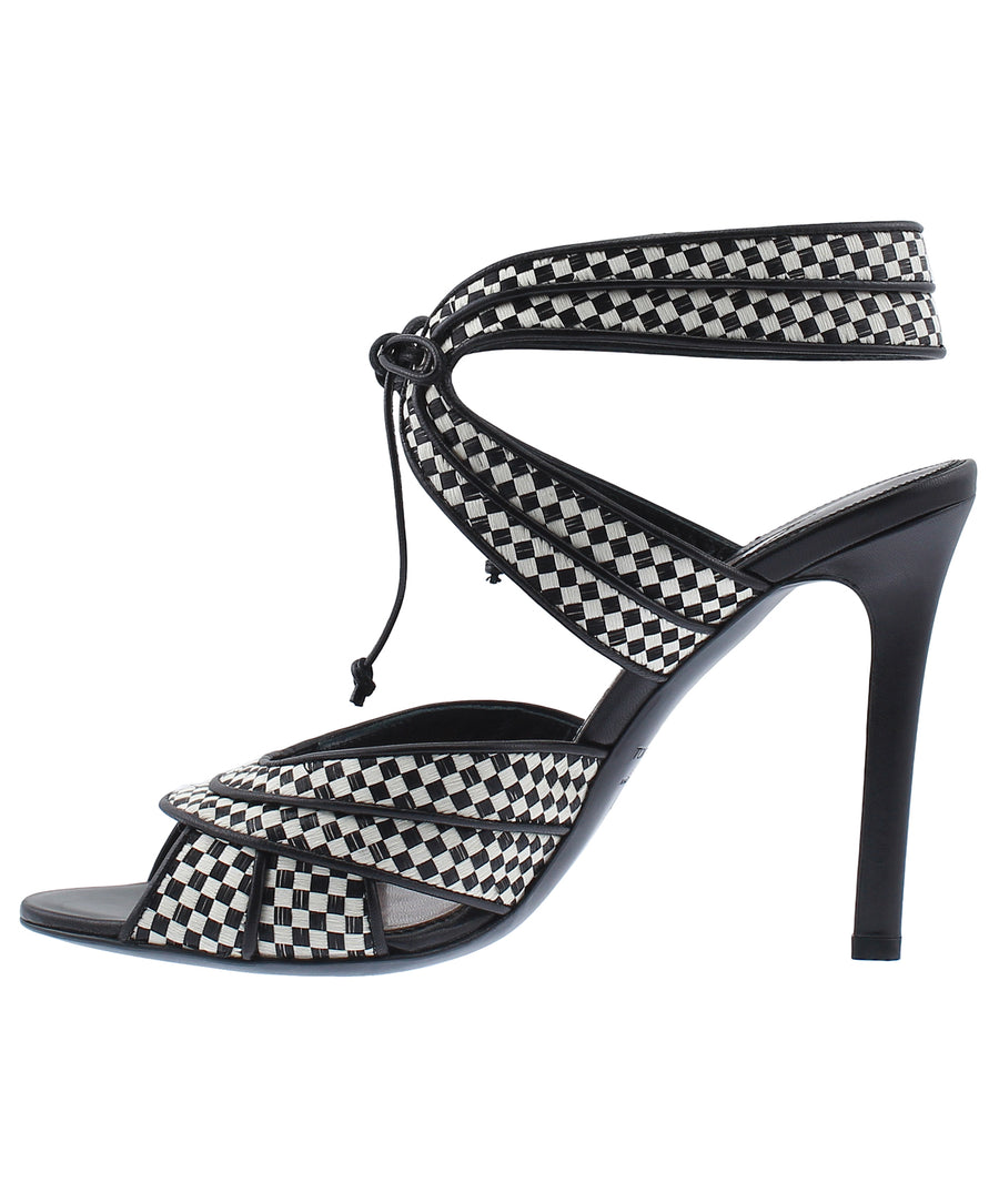 TOM FORD Checkered Leather Sandals W0359T