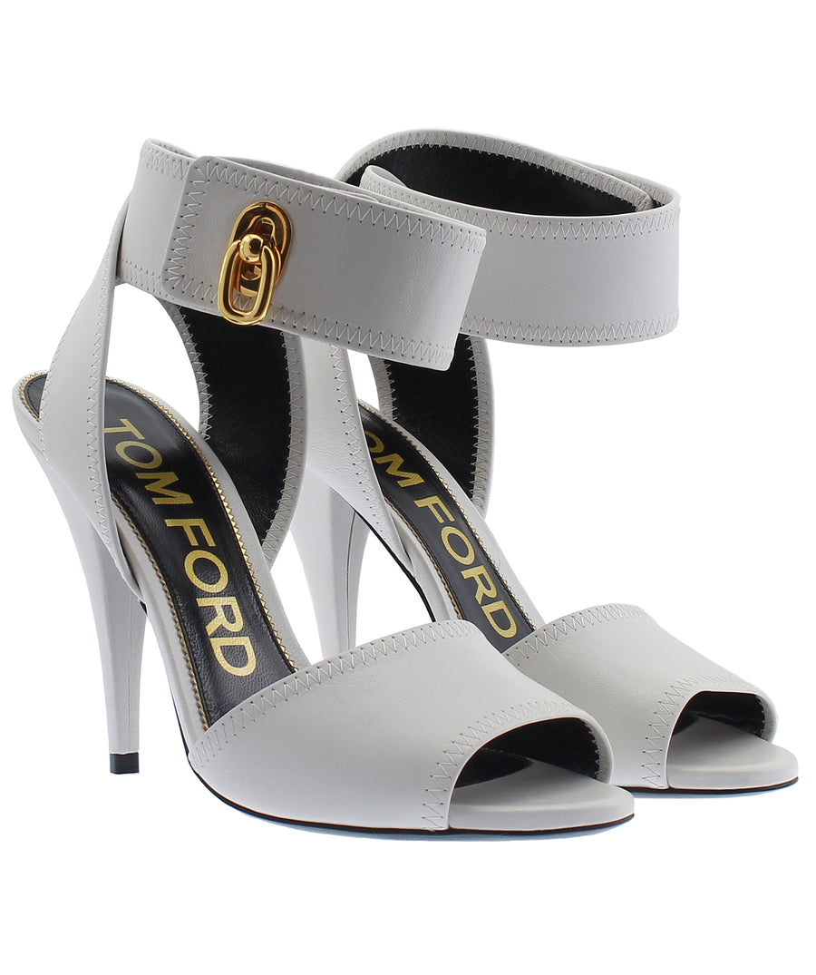 TOM FORD Wide Strap Leather Sandals W2687T-LSP002
