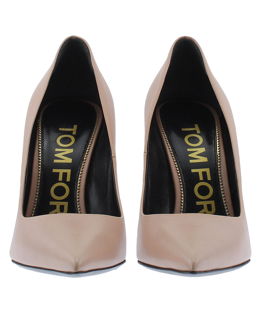TOM FORD Classic Pointed Leather Pumps W2524T-LSP002