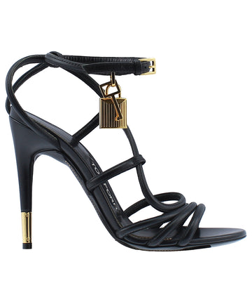 TOM FORD Padlock Charm Ankle Strap Leather Sandals W2051T-SCA