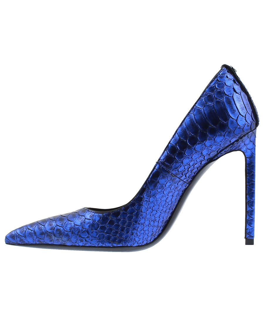 TOM FORD Classic T-Screw Pointed Python Leather Pumps W2222D-PYT