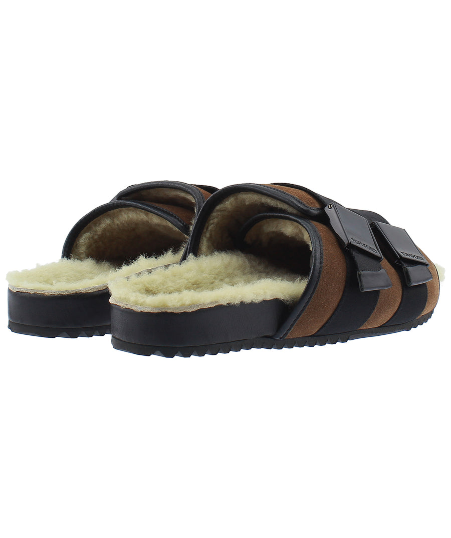 TOM FORD Fur Lining Slipper Sandals J1131T-MEC