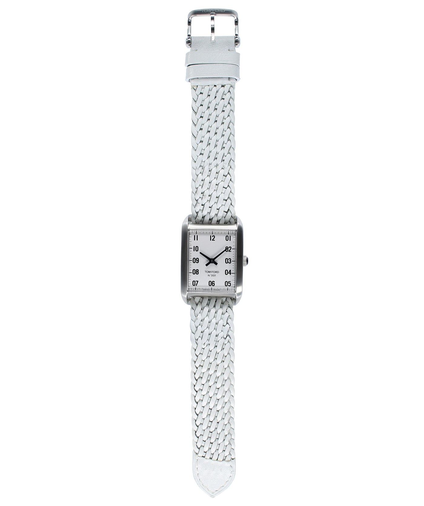 TOM FORD 001 Rectangular Watch TFS001 Braided Strap – Ocean