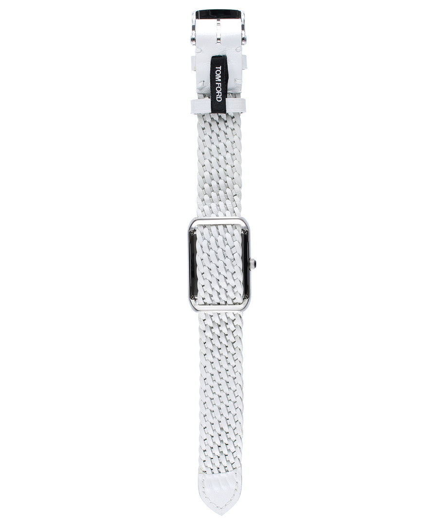 TOM FORD  001 Rectangular Watch TFS001 Braided Strap TFT001-002/TFS001-007-02