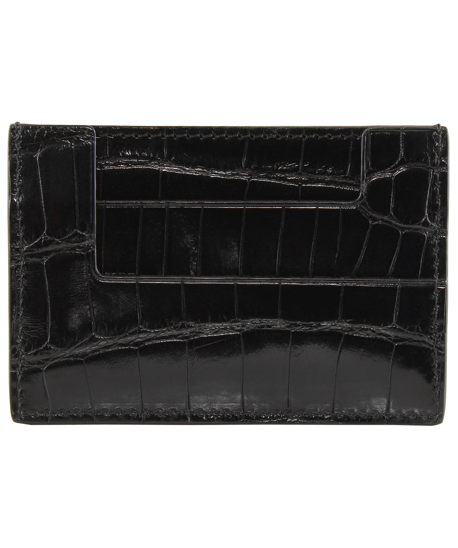 TOM FORD  Classic Alligator Leather Card Holder S0250T-A46