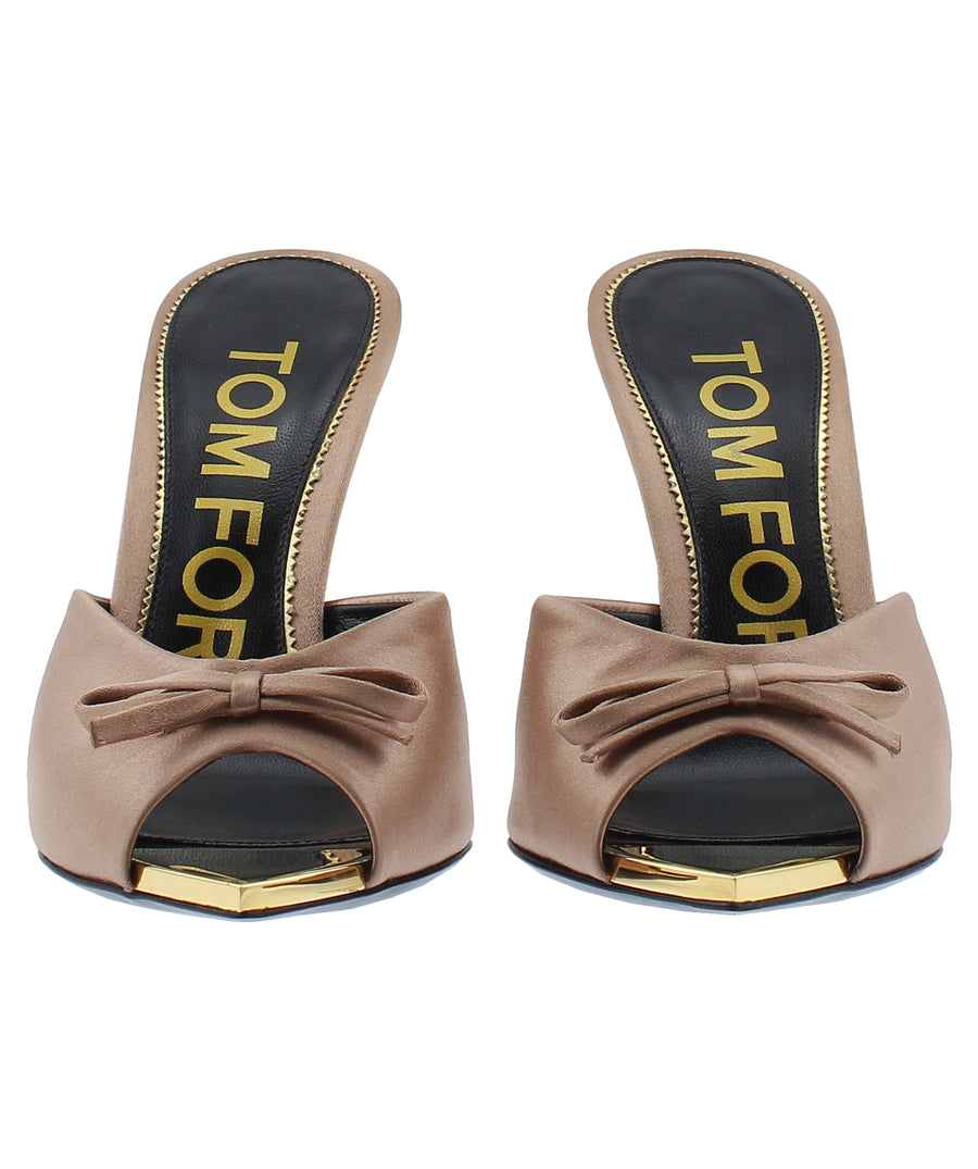 TOM FORD Leather Mule Sandals W2448T-STA