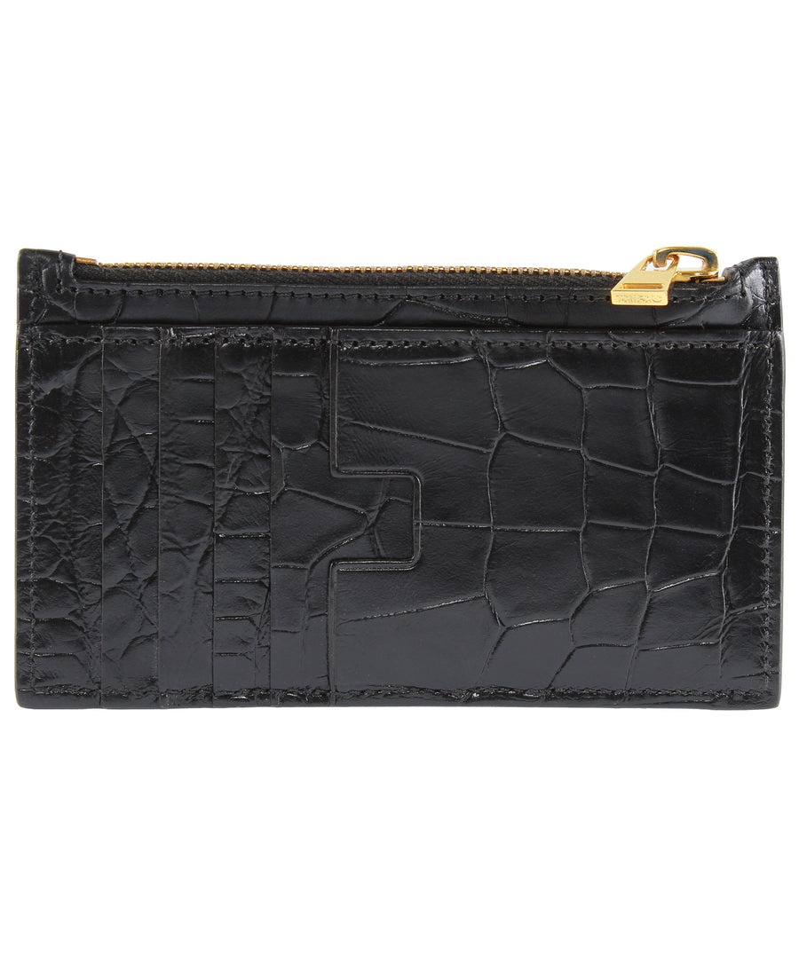 TOM FORD  Alligator Leather Pouch Card Holder S0271T-A46