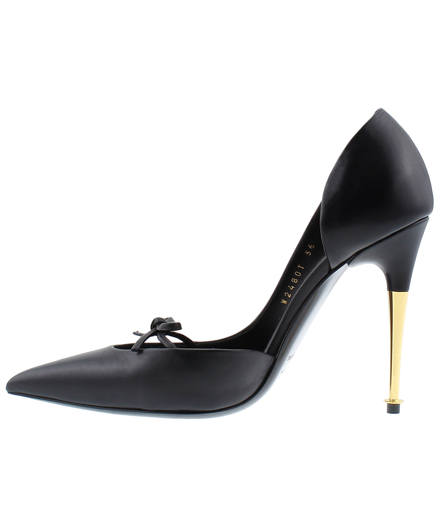 TOM FORD Bow D'Orsay Leather Pumps W2480T-LCL002