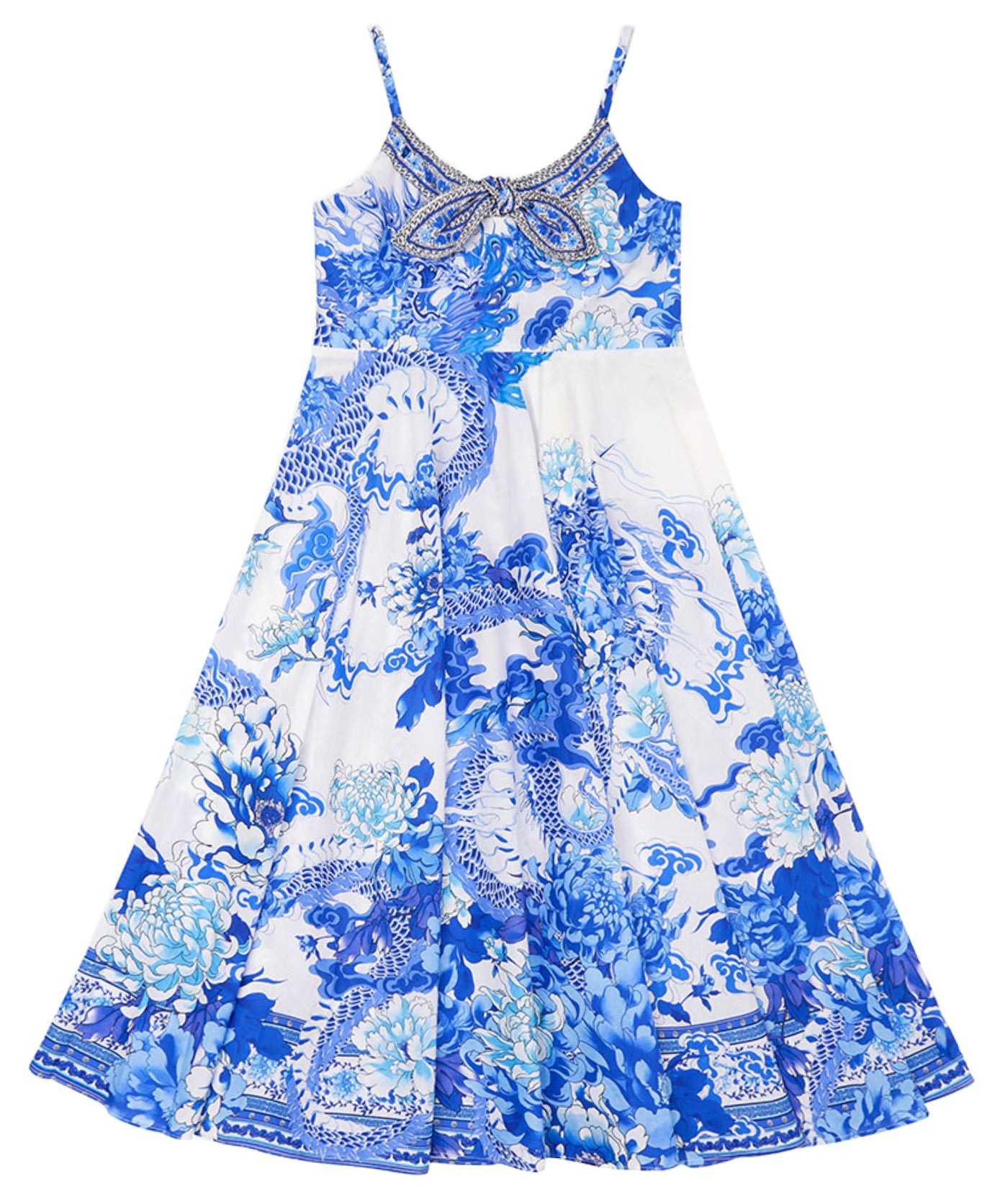 dragon maxi dress Kids Tie Front Maxi Dress 4-10, 4 | HEART OF A DRAGON | SIGNATURE DESIGNS