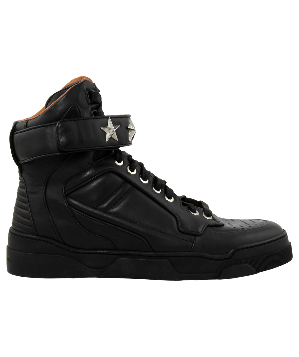 GIVENCHY Tyson Star Leather High Top Sneakers BE08034005