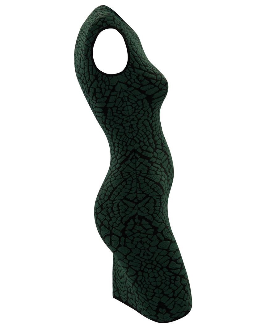RVN  Alligator 3D Jacquard Mini Dress RVN13FWKD21