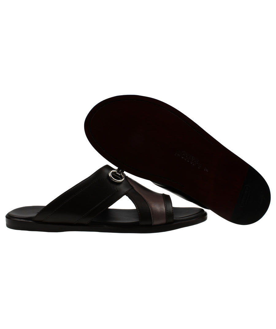 A. TESTONI  Classic Calf and Napa Leather Sandals 125AT10S1490
