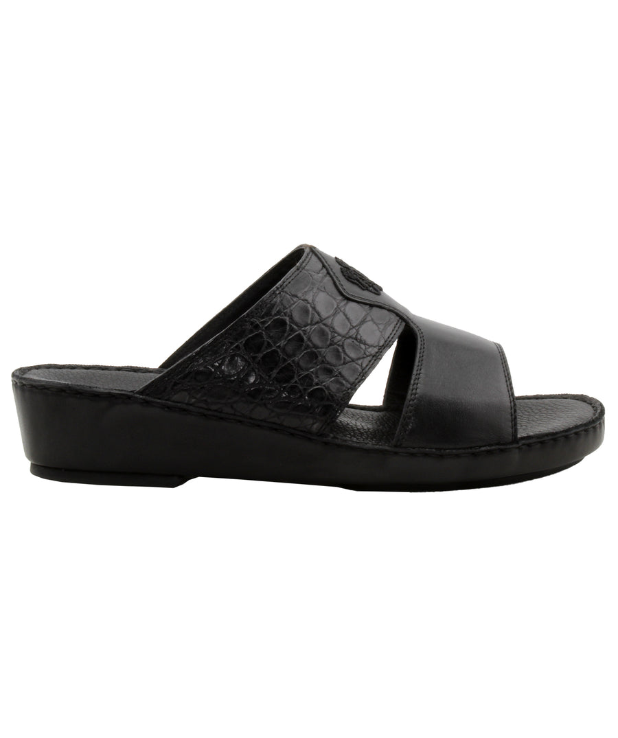 A. TESTONI  Croco Sport Napa Calf Leather Sandals HS01696-97556