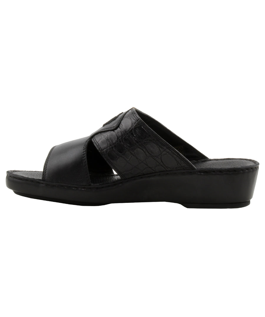 A. TESTONI  Croco Sport Napa Calf Leather Sandals HS01696-97556