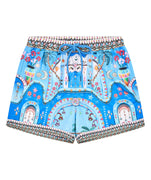 CAMILLA A Painted Village Boardshort 00032497 – Stylish boardshorts featuring a vibrant Painted Village print, premium quick-dry fabric, and a comfortable fit, perfect for beach and resort wear