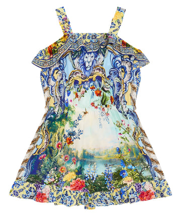 CAMILLA Wall To Wall Wonders Playsuit 00034246 – A vibrant playsuit with a bold print, flattering fit, and luxe fabric for stylish, statement-making comfort.