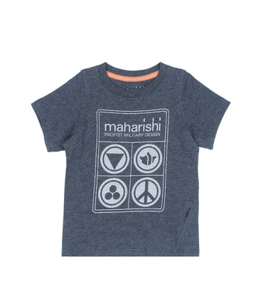 The MAHARISHI Pacifist Symbols T‑Shirt 5619 features bold peace icon prints, premium organic cotton, and relaxed fit—perfect for statement styling with sustainable flair.