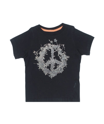 The MAHARISHI Edible Pacifist T-Shirt 5624 features bold peace-themed prints, premium organic cotton, and a relaxed fit—perfect for sustainable statement style.