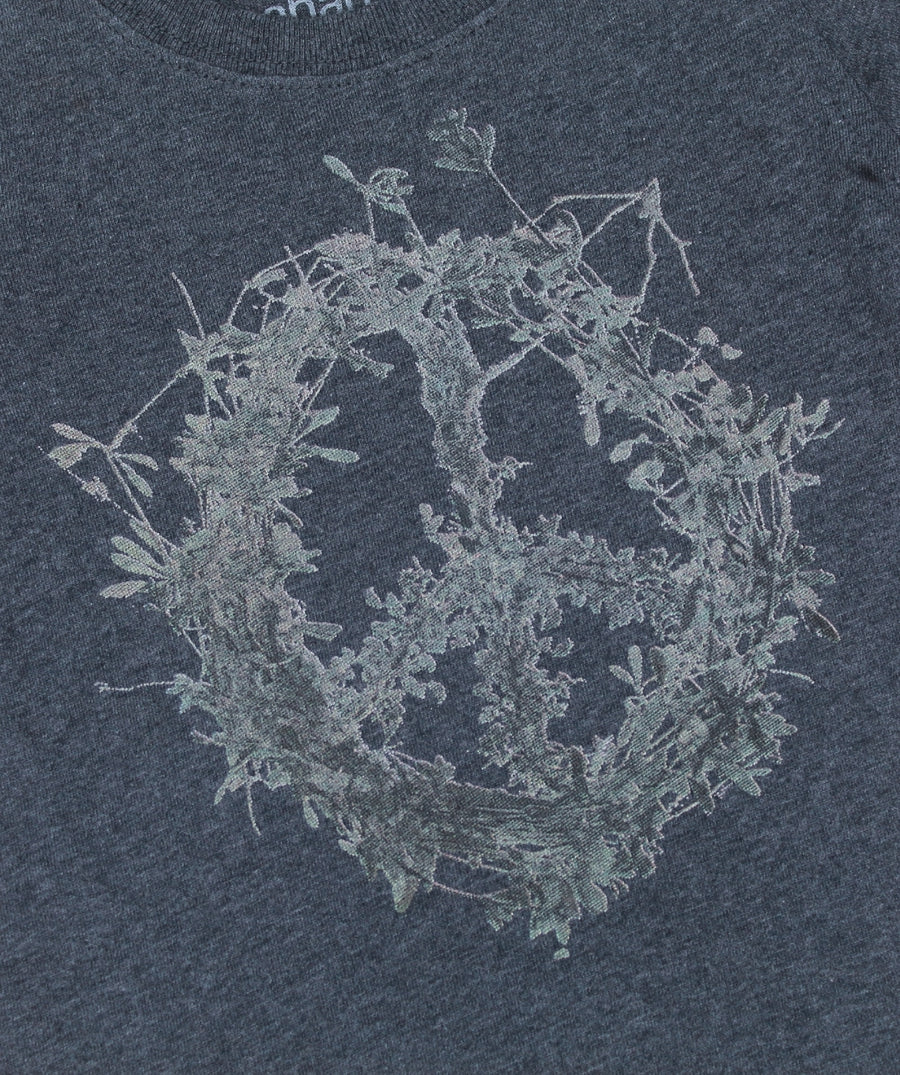 The MAHARISHI Edible Pacifist T-Shirt 5624 features bold peace-themed prints, premium organic cotton, and a relaxed fit—perfect for sustainable statement style.