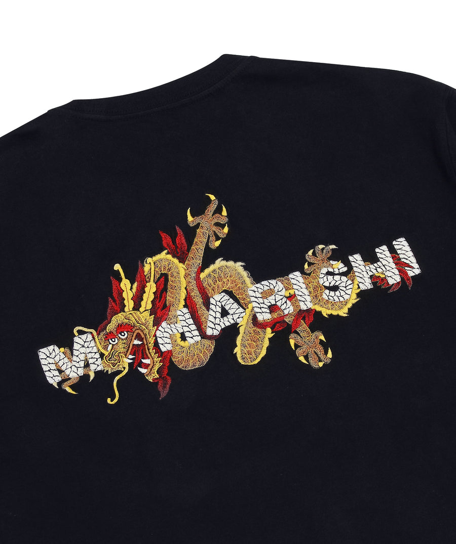 MAHARISHI Golden Sun Dragon Longsleeve T-Shirt 302MH8099