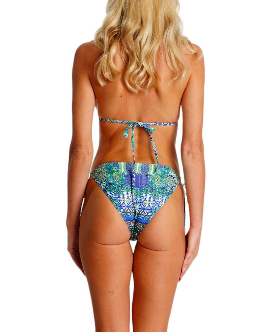 LA MODA Nile River Bikini 25008 BK – A chic and stylish bikini featuring a vibrant print, flattering fit, and high-quality fabric, perfect for beach and poolside wear