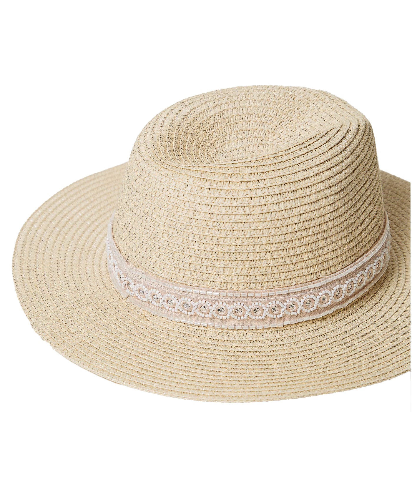 Raffia-Like Embroidered Hat – Summer Style | Ocean Drive