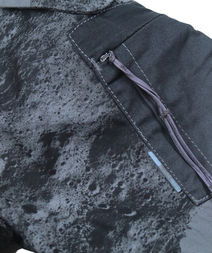 MAHARISHI Lunar Bonsai Shorts 8026 feature DPM camo print, organic cotton, drawcord waist, and raw hem—designed for comfort, style, and utility.