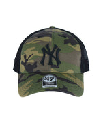 47 MLB NMLB New York Yankees Camo Branson MVP Cap F11B-CBRAN17GWP-CMJ