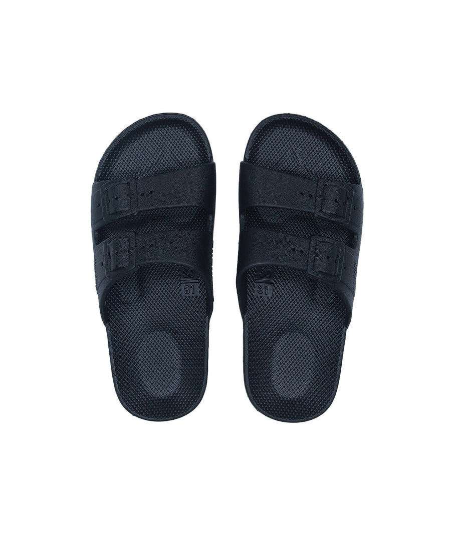 FREEDOM MOSES Black Slides BLACK