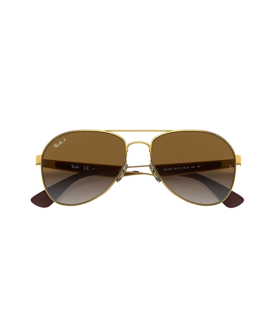 RAY-BAN RB3549 Aviator Classic RB3549-001/T5 – Iconic aviator sunglasses with a sleek metal frame, polarized lenses, and classic style for superior vision and UV protection