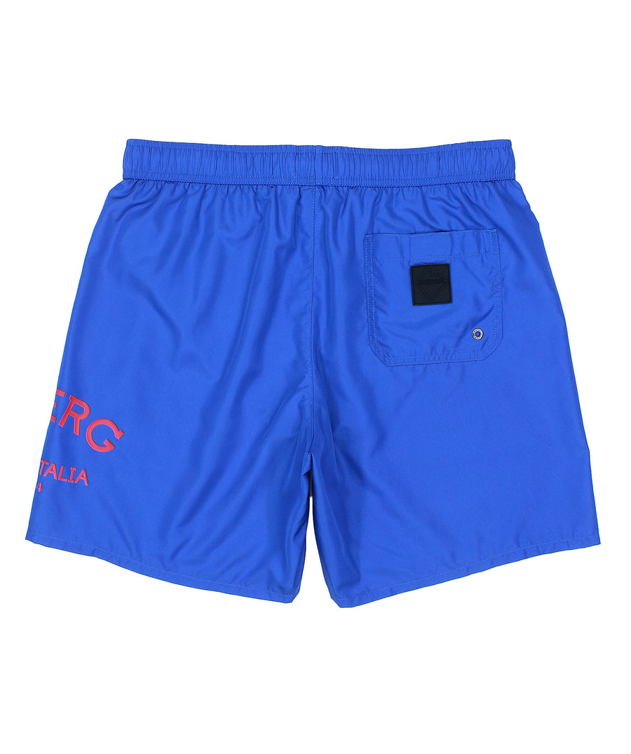 ICEBERG Basic Medium Boardshort ICE25MBM01 – Stylish and versatile medium-length boardshorts featuring a sleek design, premium quick-dry fabric, and a comfortable fit, perfect for beach and swimwear.