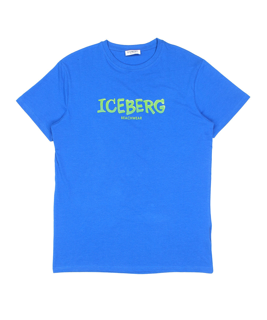 ICEBERG Vertical T-Shirt ICE25MTS01 – A stylish t-shirt featuring a bold vertical logo design, premium fabric, and a comfortable fit for a modern casual look