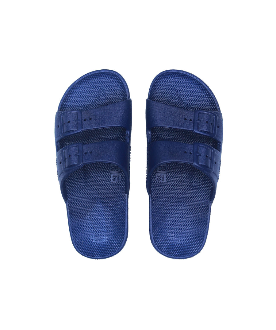 FREEDOM MOSES Navy Slides NAVY