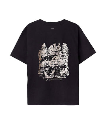ONLY THE BLIND Aspen Mountain Lodge T-Shirt OTB-T1647 – premium cotton tee featuring mountain-inspired design, blending luxury detail with streetwear edge.