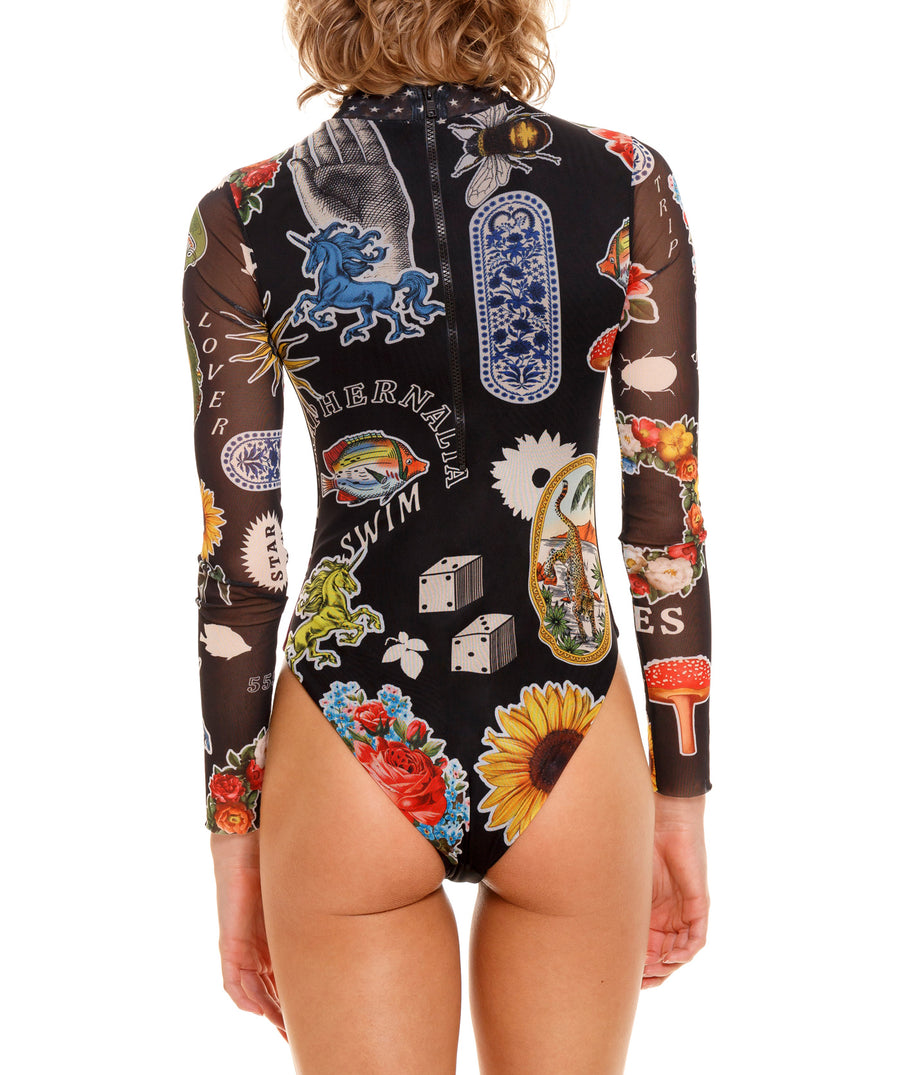 AGUA BENDITA Mei Embellished One Piece Swimsuit 12305