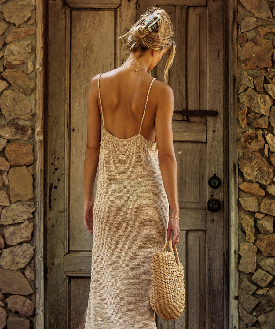 BEACH BUNNY Golden Girl Maxi Dress B2318C4