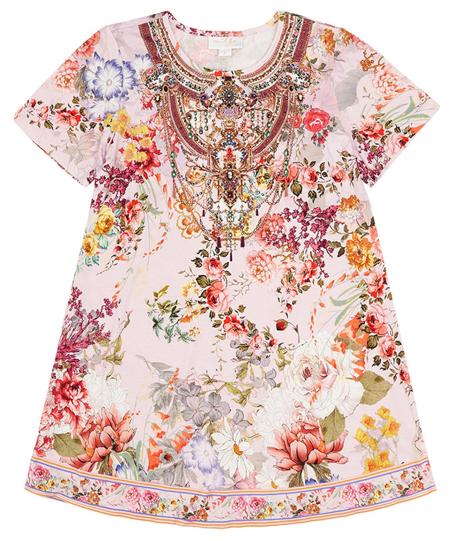  CAMILLA Flower Child T-shirt Dress With Flare Hem 00019495