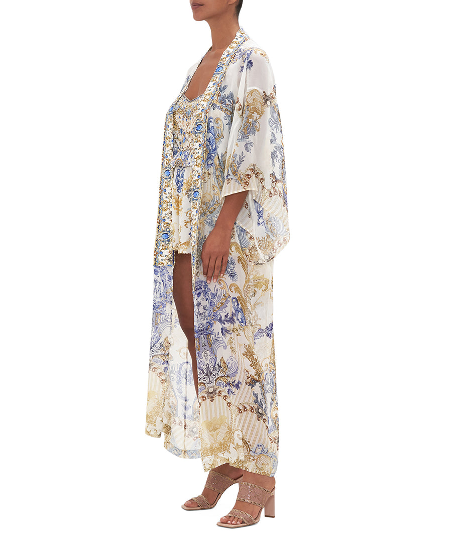 CAMILLA Soul Searching Kimono Layer with Collar 00023256