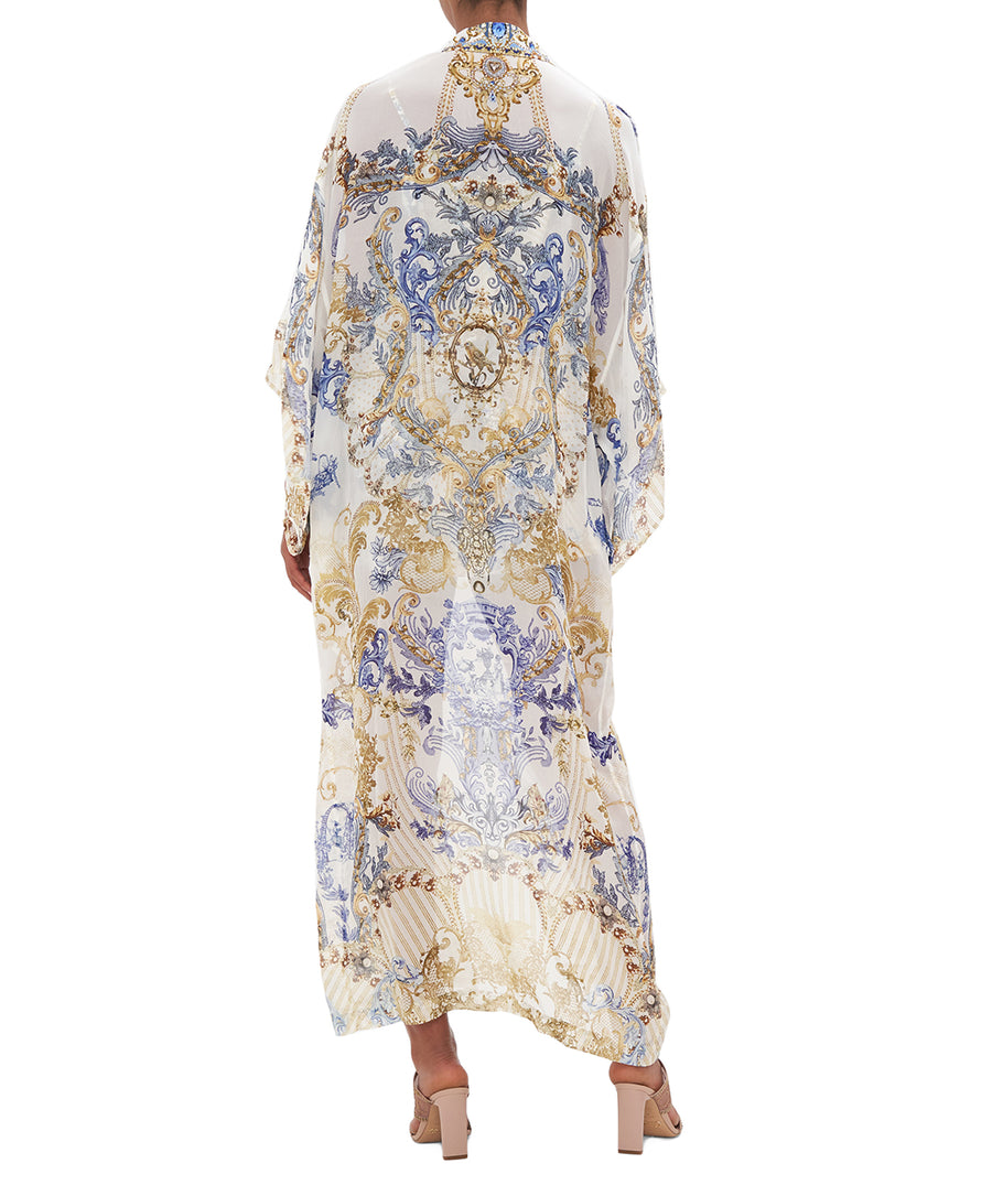 CAMILLA Soul Searching Kimono Layer with Collar 00023256