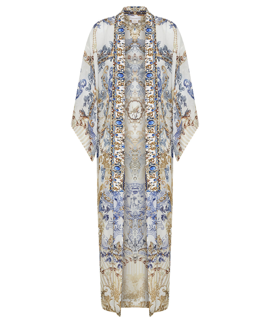 CAMILLA Soul Searching Kimono Layer with Collar 00023256