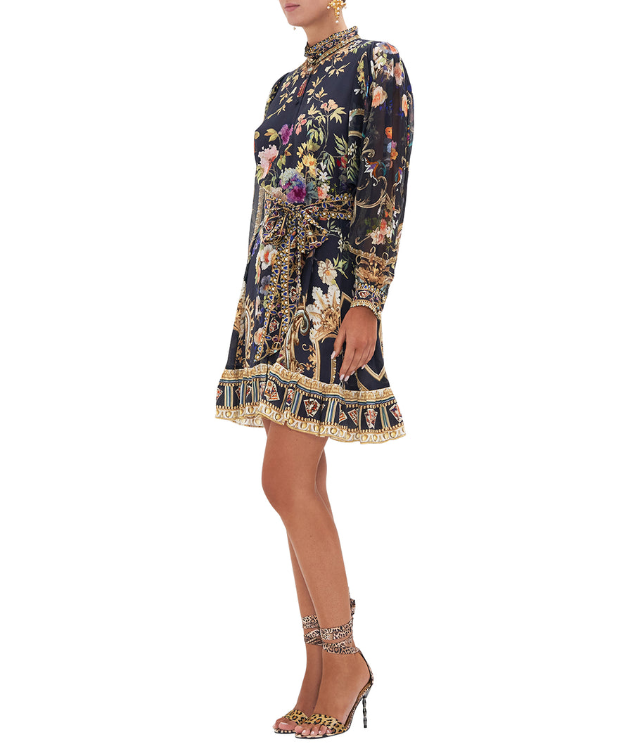 CAMILLA Play Your Cards Right Drop Sleeve Shirt Dress 00023773