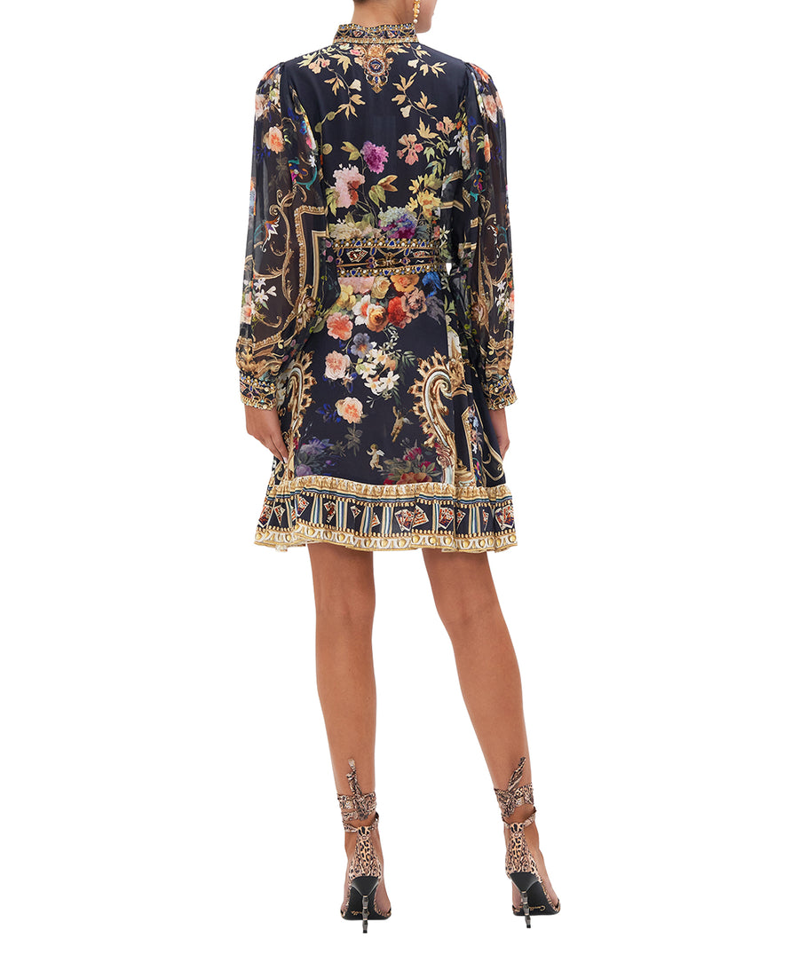 CAMILLA Play Your Cards Right Drop Sleeve Shirt Dress 00023773