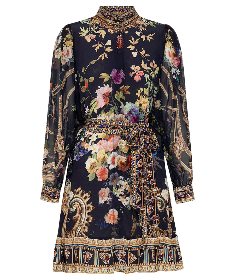CAMILLA Play Your Cards Right Drop Sleeve Shirt Dress 00023773
